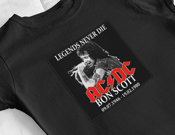 Bluzka damska z naszywką AC/DC Bon Scott