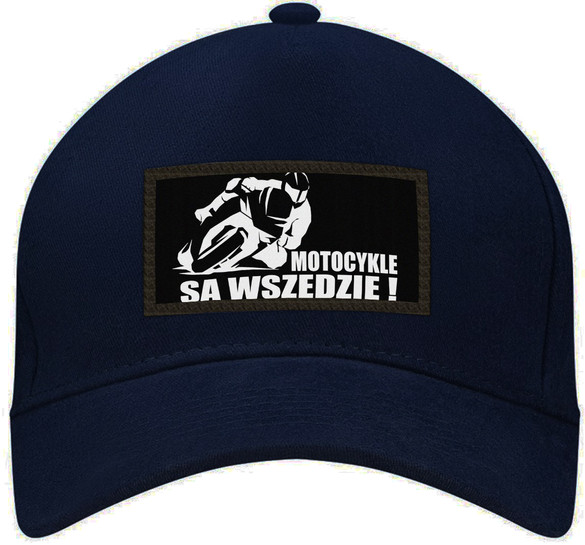 Czapka MOTOCYKLE SĄ WSZĘDZIE bejsbolówka naszywką