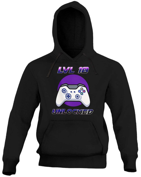 Bluza urodzinowa gracza LVL UNLOCKED + wiek