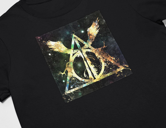 Koszulka z naszywką Harry Potter insygnia