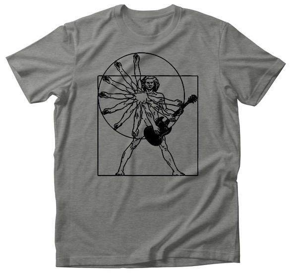 Koszulka Da Vinci guitar man + Twój napis