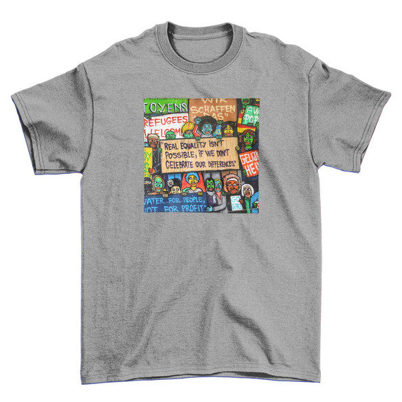 Koszulka z naszywką Anti Racism