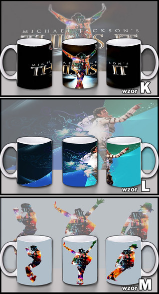 MICHAEL JACKSON Zestaw poduszka kubek WZORY+GRATIS