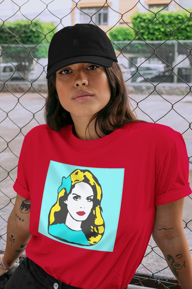 Koszulka z naszywką LANA DEL REY  pop art