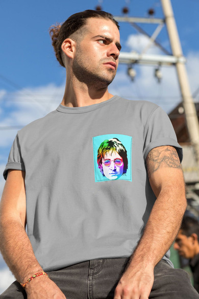 Koszulka z kieszonką JOHN LENNON