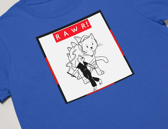 Koszulka z naszywką RAWR !