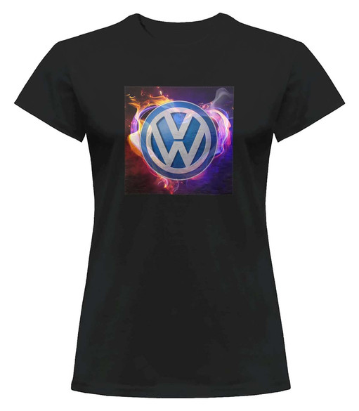 Bluzka damska z naszywką Volkswagen logo colours