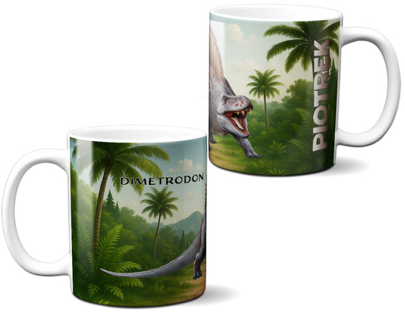 Kubek Dinozaury Dimetrodon personalizowane imieniem