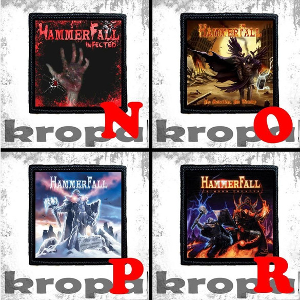 Naszywka HAMMERFALL 10 x 10 cm Dużo Wzorów!