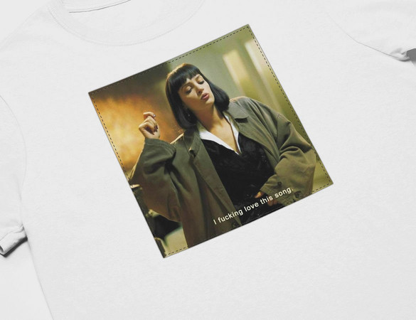 Koszulka z naszywką Uma Thurman Song