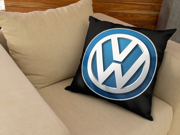 Poduszka Volkswagen logo black