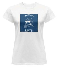 Bluzka damska z naszywką Lurkin' good mate