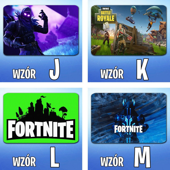 Podkładka pod mysz FORTNITE 60x40cm wzory + imię