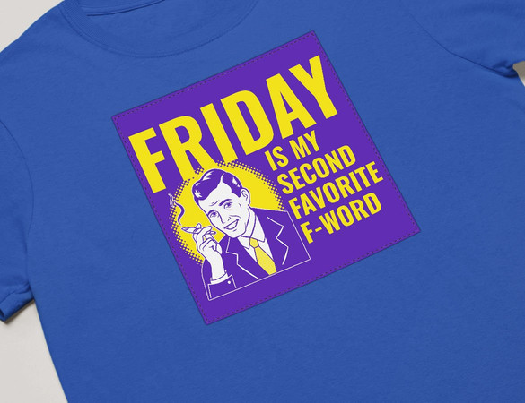 Koszulka z naszywką Friday – man