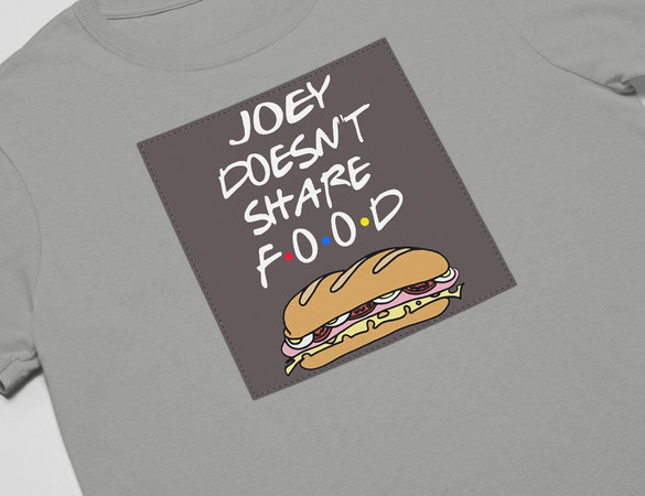 Koszulka z naszywką Friends food