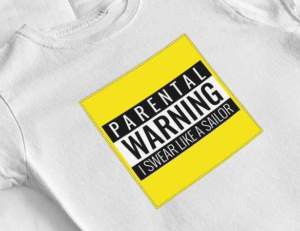 Bluzka damska z naszywką I swear like a sailor