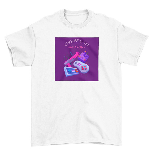 Koszulka z naszywką CHOOSE YOUR WEAPON
