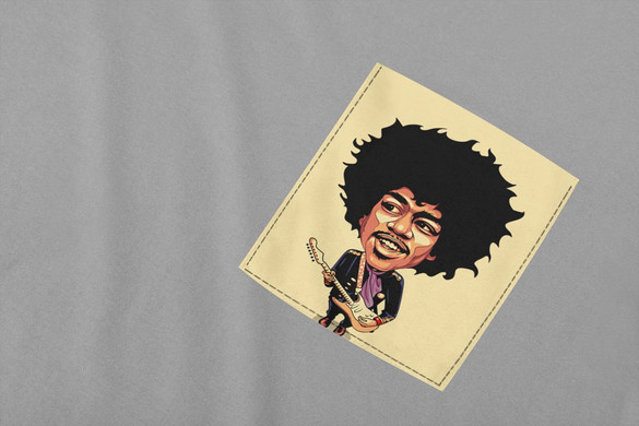 Koszulka z kieszonką JIMI HENDRIX
