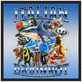 Naszywka Italian Brainrot Ekipa większa Stworków włoskich brainrotów