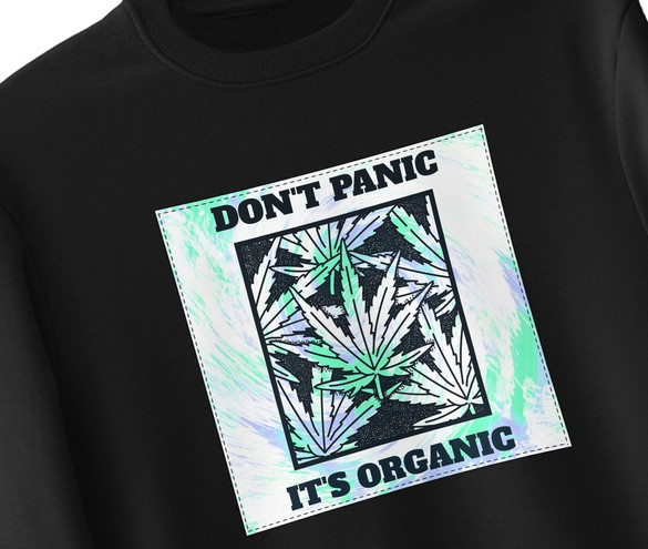Bluza z naszywką Don't panic