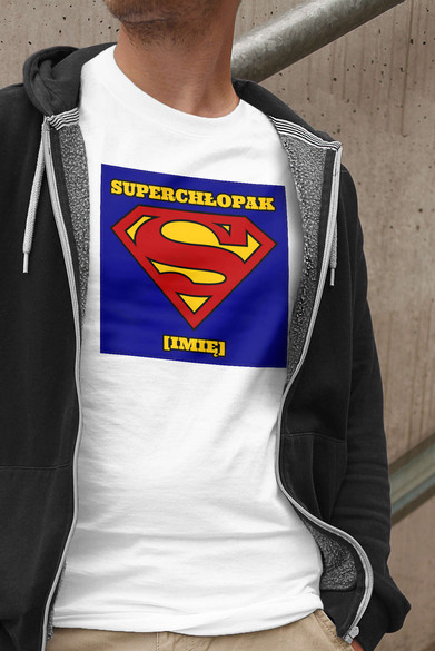 Koszulka z naszywką na Walentynki TWÓJ NAPIS