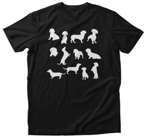 Koszulka PIESKI JAMNIK KONTUR