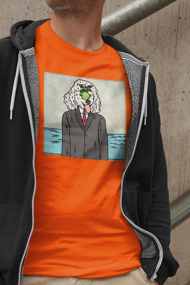 Koszulka z naszywką DOG PARODY: Syn człowieczy