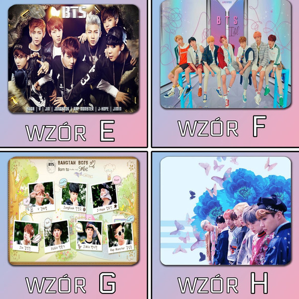 Podkładka pod mysz BTS 24x19cm Z POLSKI +imię