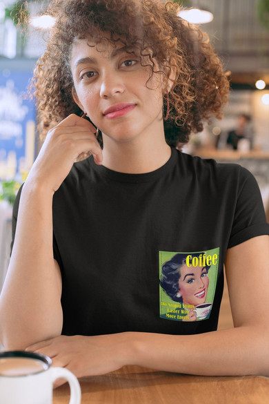 Koszulka z kieszonką COFFEE