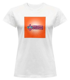 Bluzka damska z naszywką Uwaga czaruje nie..