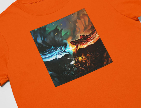 Koszulka z naszywką Game of Thrones dragon