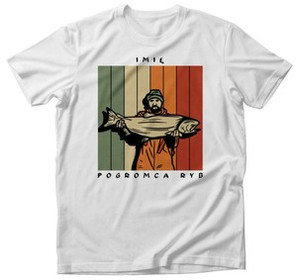 Koszulka dla Wędkarza Pogromca ryb... Podaj IMIĘ!