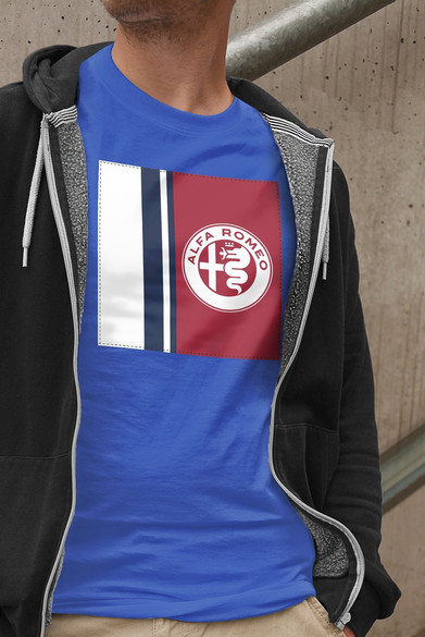 Koszulka z naszywką Alfa Romeo 02