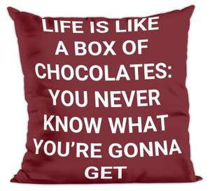 Poduszka Forrest G. life is like