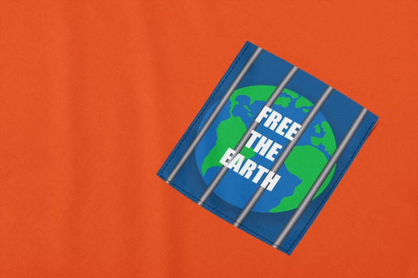 Koszulka z kieszonką FREE THE EARTH