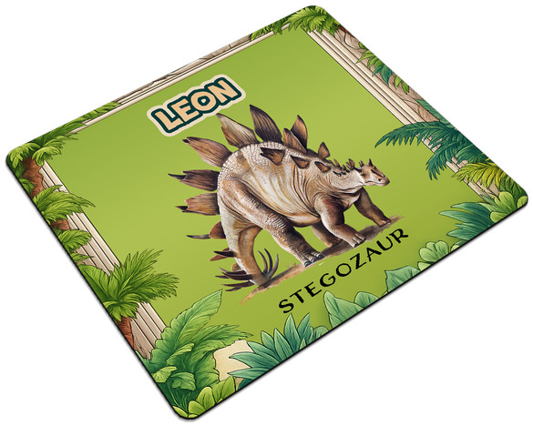 Podkładka Dinozaury Stegozaur z imieniem dziecka 24x19cm