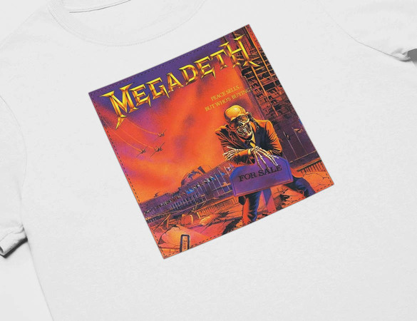 Koszulka z naszywką Megadeth Peace sells