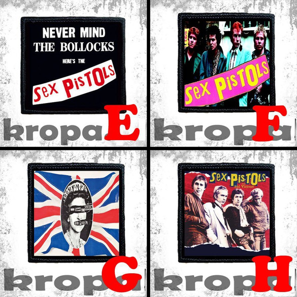 Naszywka SEX PISTOLS 10 x 10 cm  Dużo Wzorów!