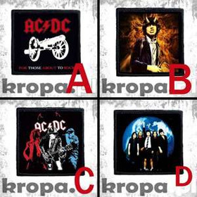 Naszywka AC/DC 8 X 8 cm Dużo Wzorów!