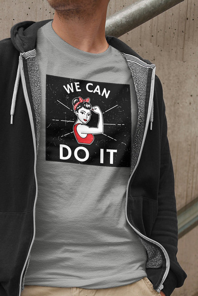 Koszulka z naszywką We Can Do It