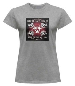Bluzka damska z naszywką Biohazard 03