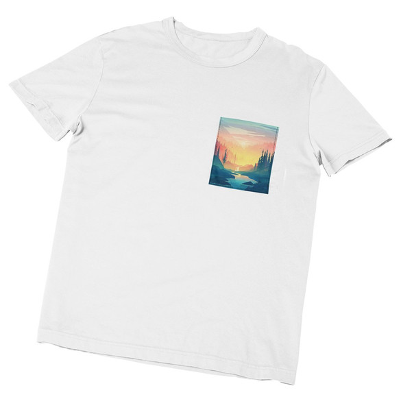 Koszulka z kieszonką KRAJOBRAZ LANDSCAPE