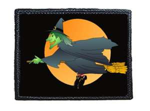 Naszywka WITCH ON THE BROOM / WIEDŹMA NA MIOTLE