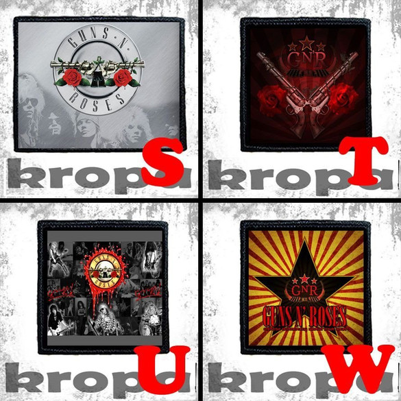 Naszywka Guns N’ Roses 10 x 10 cm Dużo Wzorów!