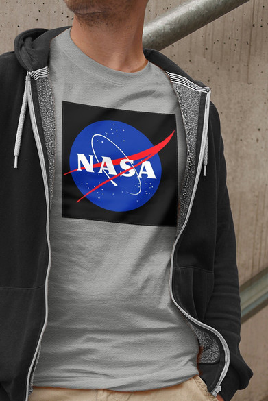 Koszulka z naszywką NASA logo