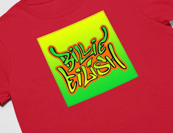 Koszulka z naszywką Billie Eilish 05