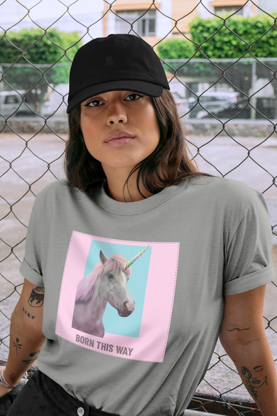 Koszulka z naszywką Born this way