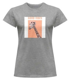 Bluzka damska z naszywką Good vibes