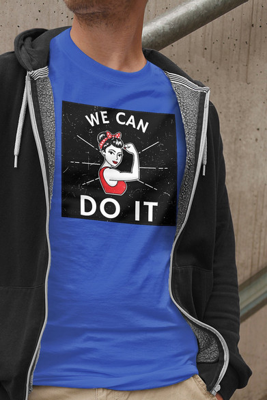 Koszulka z naszywką We Can Do It