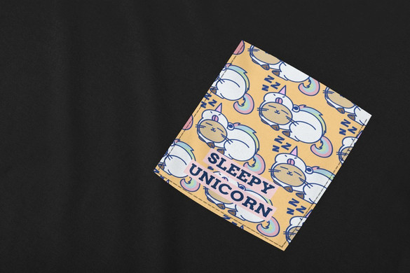 Koszulka z kieszonką SLEEPY UNICORN